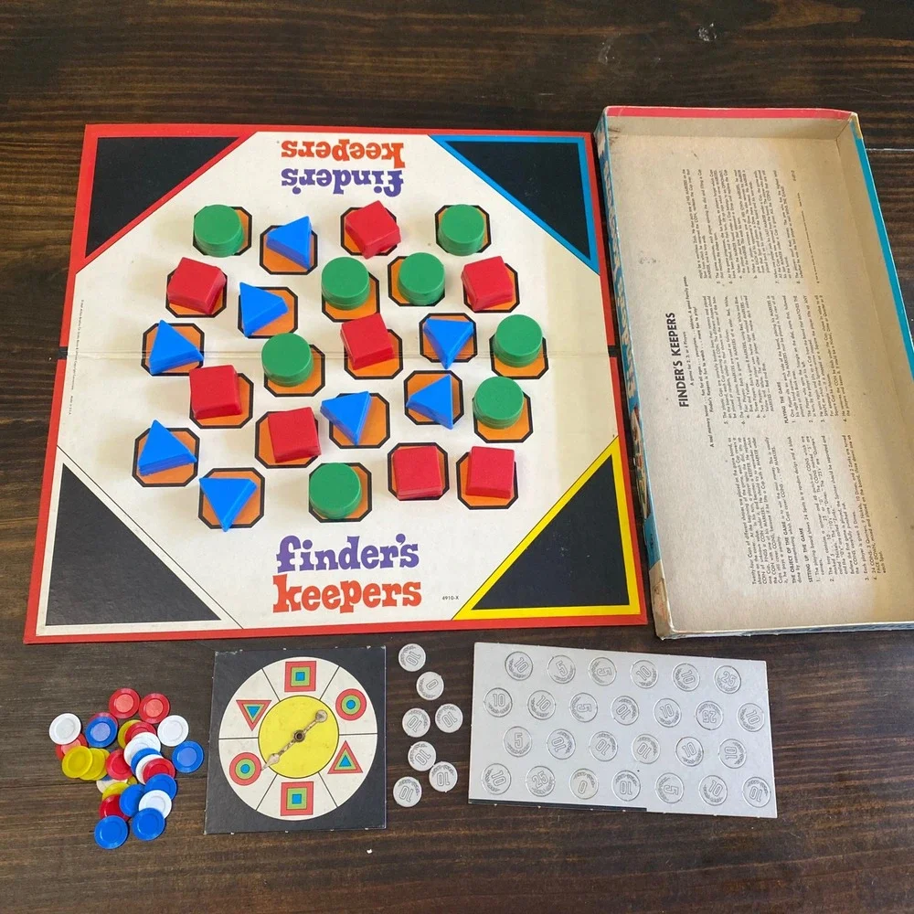 Vintage 1969 Milton Bradley Finders Keepers Board Game 4910 Memory Strategy - Picture 4 of 11